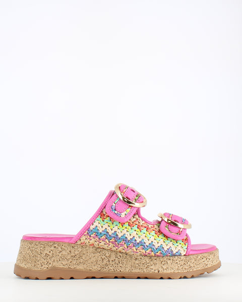 Cinders Edit Buckle Slide Pink Multi