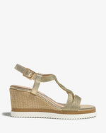 Regarde le Ciel Madison Wedge Sandal Gold