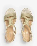 Regarde le Ciel Madison Wedge Sandal Gold