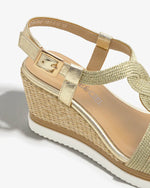 Regarde le Ciel Madison Wedge Sandal Gold