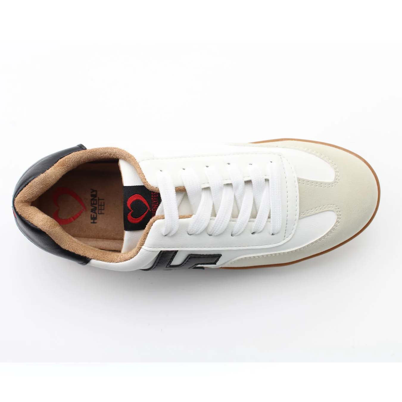 Heavenly Feet Madison White Beige Black
