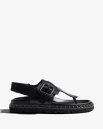 Regarde le Ciel Martha Black Toe Post Sandal
