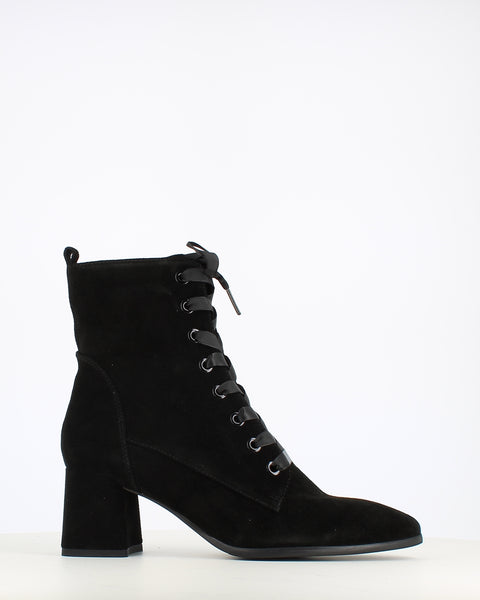Regarde Le Ciel Millie Laced Suede Ankle Boot Black