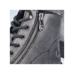 Rieker Laced Zip Ankle Boot Antique Silver