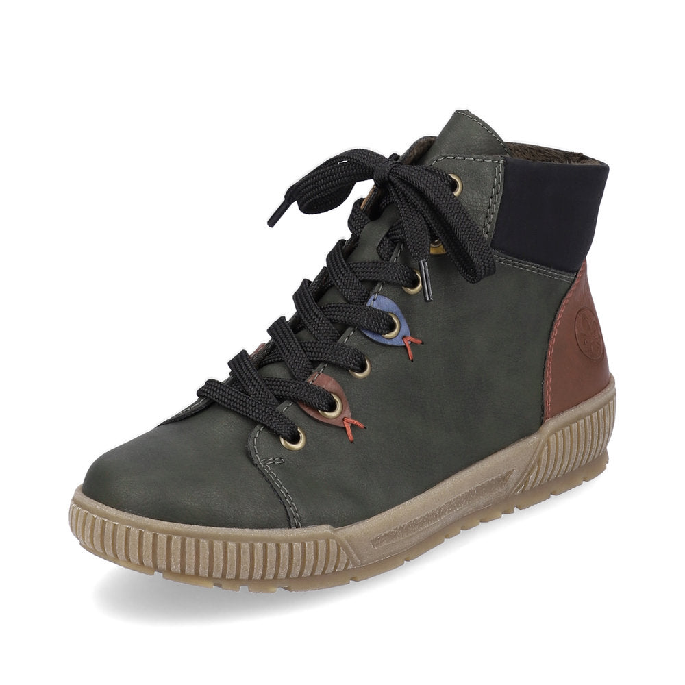Rieker Laced High Top Forest Multi