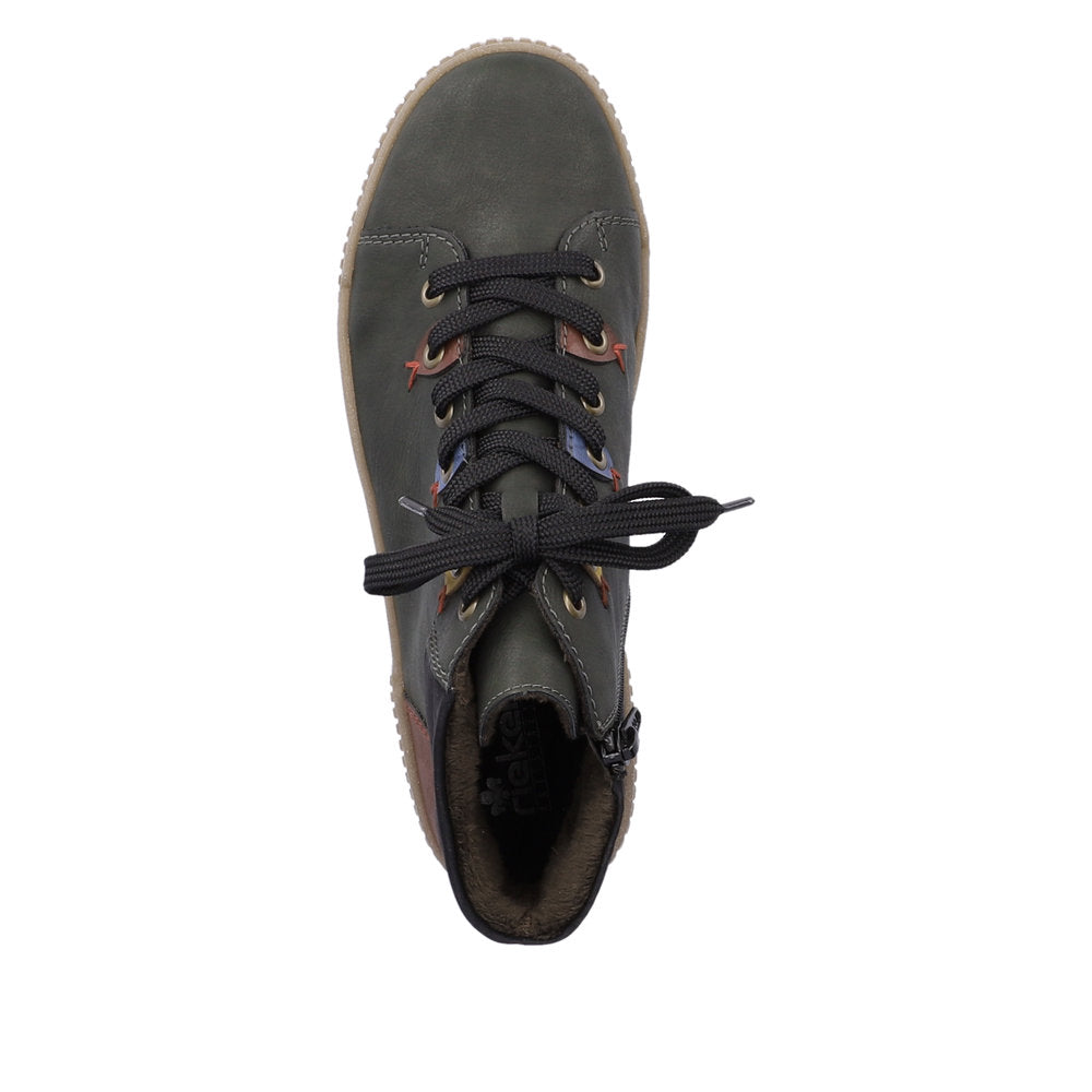 Rieker Laced High Top Forest Multi
