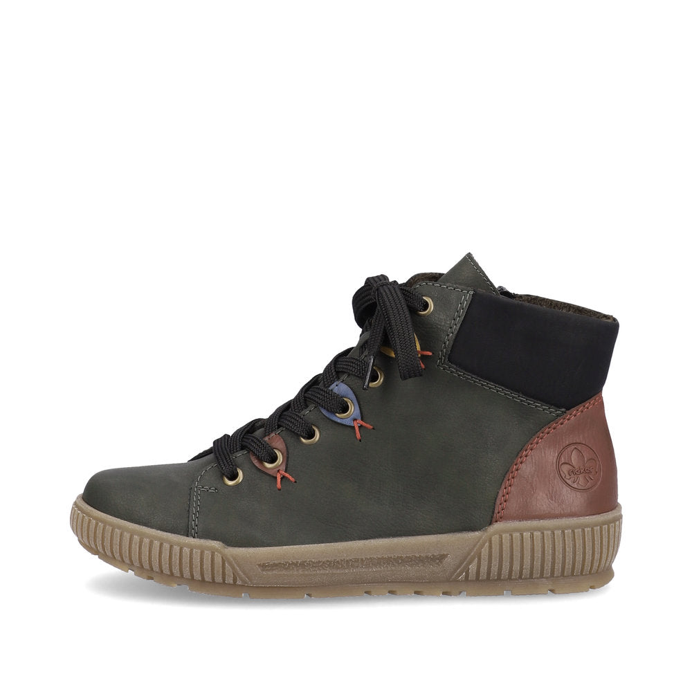 Rieker Laced High Top Forest Multi