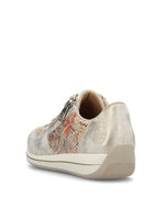 Rieker Laced Zip Trainer Multi Beige