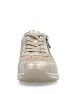 Rieker Laced Zip Trainer Multi Beige