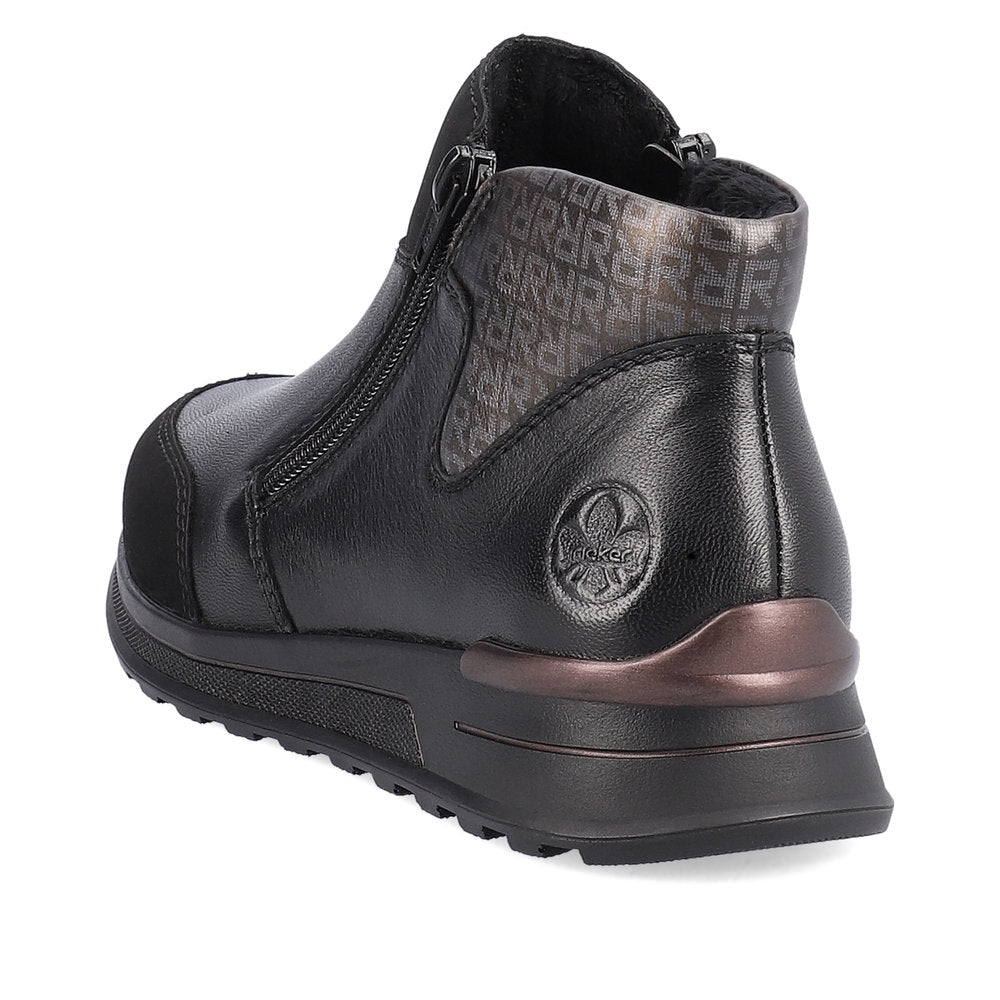 Rieker Ankle Boot with Logo Black Multi