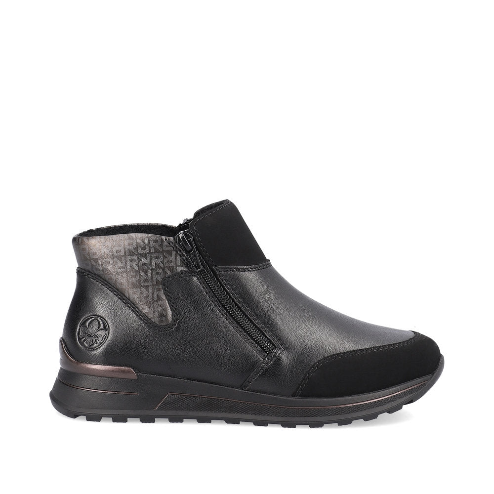 Rieker Ankle Boot with Logo Black Multi