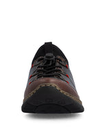 Rieker Laced Toggle Shoe Chestnut/Black