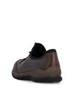 Rieker Laced Toggle Shoe Chestnut/Black