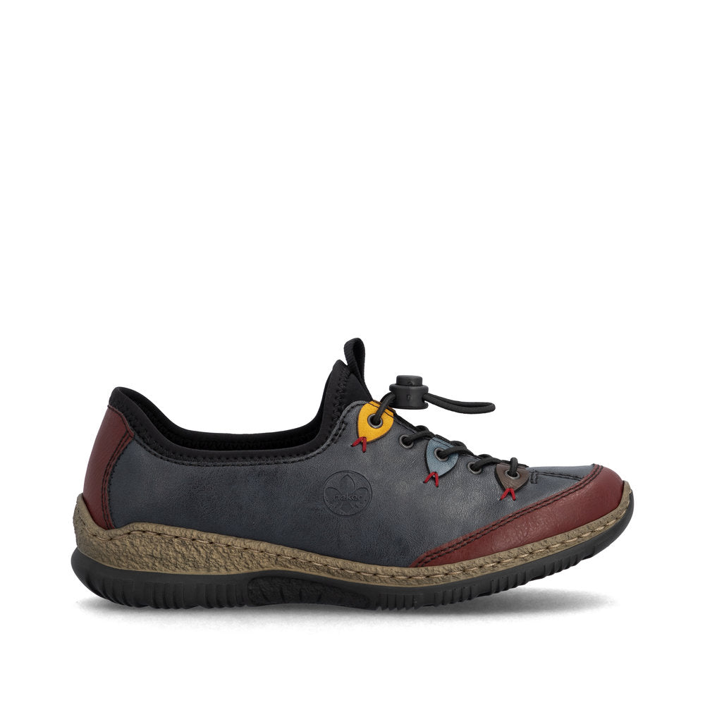 Rieker Laced Shoe Wine/Oze/Brandy