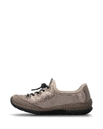 Rieker Laced Toggle Shoe Chestnut/Black