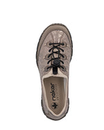 Rieker Laced Toggle Shoe Chestnut/Black