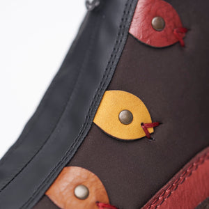 Rieker Casual Ankle Boot Brown Wine Comb