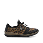 Rieker Toggle Zip Shoe Black Leo