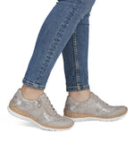 Rieker Wedge Trainer Taupe Rose