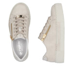 RIeker Low Flatform Trainer Ivory Beige