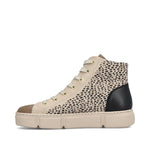 Rieker Classic Flatform High Top Beige Print