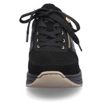 Rieker Wedge Trainer Black/Gold