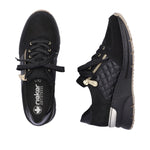 Rieker Wedge Trainer Black/Gold