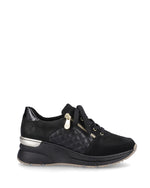 Rieker Wedge Trainer Black/Gold