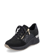 Rieker Wedge Trainer Black/Gold