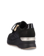 Rieker Wedge Trainer Black/Gold
