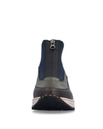 Rieker Ankle Boot with Front Zipper Black Navy Comb