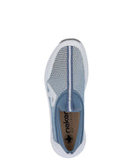 Rieker Mesh Slip On Trainer White/Blue