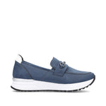 Rieker Low Wedge Loafer Atlantis Blue