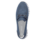 Rieker Low Wedge Loafer Atlantis Blue