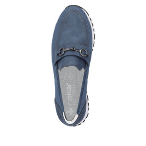 Rieker Low Wedge Loafer Atlantis Blue