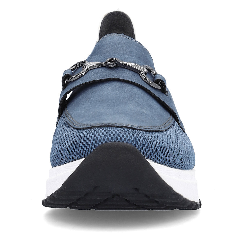 Rieker Low Wedge Loafer Atlantis Blue
