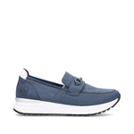 Rieker Low Wedge Loafer Atlantis Blue