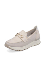 Rieker Low Wedge Loafer Beige Cream