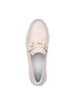 Rieker Low Wedge Loafer Beige Cream