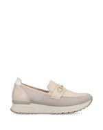 Rieker Low Wedge Loafer Beige Cream