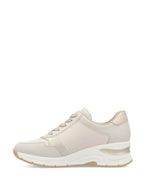 Rieker Wedge Zip Trainer Pebble
