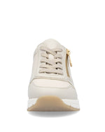 Rieker Wedge Zip Trainer Pebble