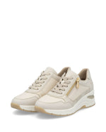Rieker Wedge Zip Trainer Pebble