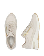 Rieker Wedge Zip Trainer Pebble