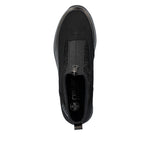 Rieker Front Zipper Ankle Boot Black Old Silver