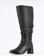 Regarde Le Ciel Neva Leather Knee High Boot Black
