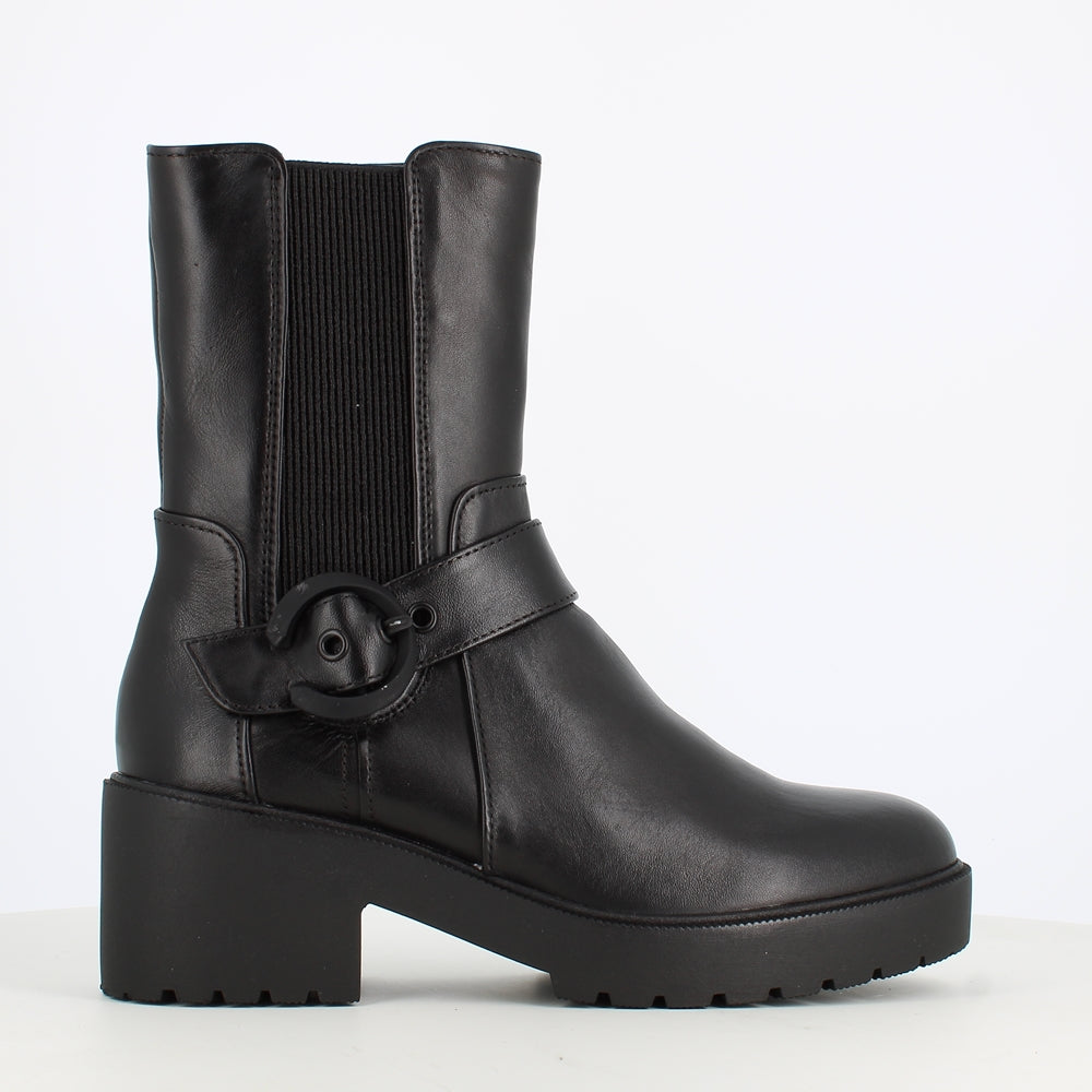 Regarde Le Ciel Paloma Mid Calf Boot Black