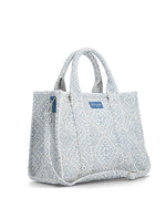 Remonte Large Woven Shopper Bag White Blue