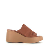 Cinders Edit High Leather Wedge Mule Coconut