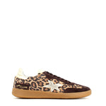 Méliné Star Leopard Print Trainer Gold Black